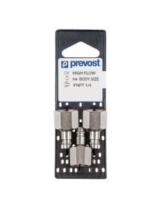 Prevost ERP 076201P3 High Flow Interchange Parallel Plug on Plate, 1/4 in, Tapered FNPT, Treated Steel