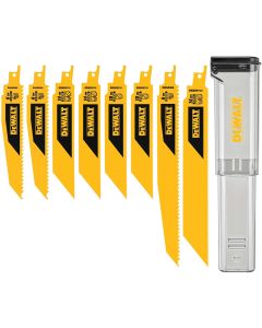 DEWALT 8Pc Recip Blade Kit W/Case