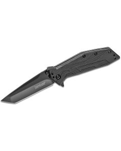 KER1990 image(1) - Kershaw Brawler Assisted Open Liner Lock Tanto Blade EDC Folding Pocket Knife - Black