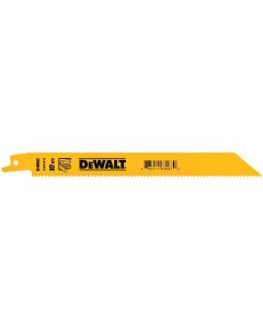 DEWALT General-Purpose-Cutting 8" 10 TPI Bi-Metal Reciprocating Saw Blades (5 Pack)
