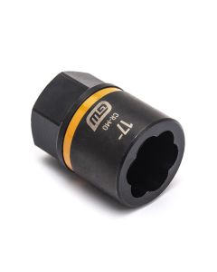 KDT84772 image(0) - GearWrench 3/8 Inch Drive Bolt Biter Impact Extraction Socket 17-mm