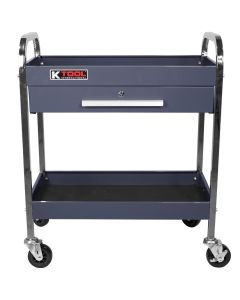 KTI75105GB image(0) - K Tool International Service Tool Cart Steel 1-Drawer 2-Shelves (Grey Blue)