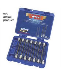 VIMHXLM105B image(1) - VIM Tools 5 mm Ball Hex Blade, 3/8 Square Drive Holder, 6 Inch OAL