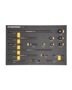 KDT86524 image(0) - GearWrench 17 Piece 1/4", 3/8", 1/2" Impact Drive Tool Accessories Set with Foam Storage Tray