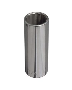 KLE65826 image(0) - Klein Tools 9/16-Inch Deep 12-Point Socket, 1/2-Inch Drive
