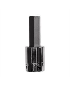 VIMHMS-17MM image(1) - VIM Tools 17 mm Hex Bit, Satin Chrome 1/2 Inch Square Drive Bit Holder