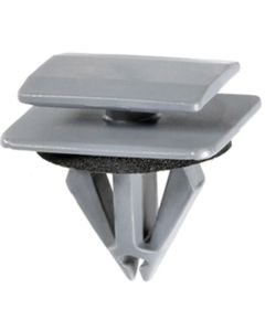 AVC21522 image(0) - AUVECO 21522 Fender and Rocker Molding Clip, (14 x 18 mm Top x 18 x 21 mm Bottom) Head, Nylon, Gray