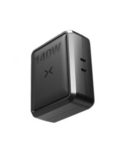 NOCX140B image(0) - NOCO Company XGrid X140 140W USB-C 2-Port Charger with GaN Fast Charging - Black