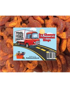 THS356880 image(0) - Tender Heifer Snack Co. Dry Chamoy Watermelon Rings Mexican Candy - 8 Ounce