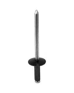 AVC17006 image(0) - AUVECO 17006 Blind Rivet, 5/32 in Dia x 1/4 to 3/8 in Grip Range, Aluminum Rivet/Steel Mandrel, Black