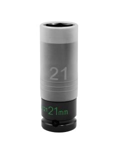 VIMTWLS121 image(0) - VIM Tools 21MM THIN WALL IMPACT LUG NUT SOCKET - 1/2'' DR.