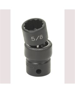 Grey Pneumatic 3/8" Drive x 5/8"  Standard Universal- 12 Point Socket - Black