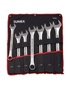 SUN9707A image(3) - SUNEX 7 Piece SAE Raised Panel Jumbo Combination Wrench Set