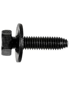 AVC12065 image(0) - AUVECO 12065 Hex Head Sems CA Point Body Bolt, M6 x 1 mm x 25 mm L x 10 mm Across Flats, Phosphate