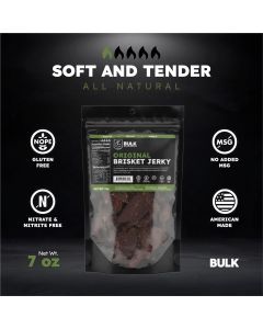 BULK Jerky Original Brisket Jerky - 7 ounce Package (12 Packages)