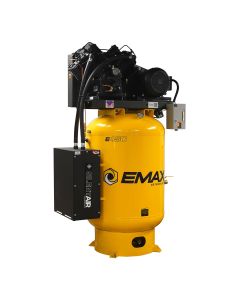 EMXESP10V120V1K image(0) - EMAX Compressor  EMAX Silent Air 10HP 120-Gal Air Compressor &hyphen; 38CFM, Two-Stage, 4-Cylinder , Pressure Lube, Includes Maintenance Kit