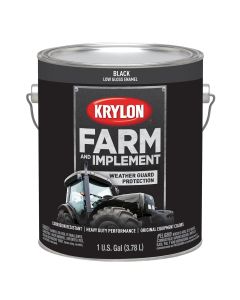Krylon Low Gloss Black 128 oz. Gal
