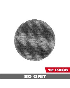 MLW48-80-6080 image(3) - Milwaukee Tool 3 Inch 80 Grit Mesh Sanding Discs with POWERGRID Tear Resistant Mesh &hyphen; (12 PK) + Pad Saver