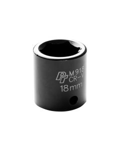 WLMM918 image(1) - Wilmar Corp. / Performance Tool 3/8" Drive 18mm 6pt Impact Socket