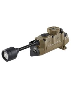STL14306 image(0) - Streamlight Sidewinder Stalk - Includes Helmet Clip (Attached to Light), (1) CR123A & "AA" Alkaline Battery - Box - Coyote