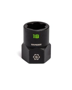GETXBM18 image(0) - Grip Edge Tools 18mm 3/8" Dr RPT Socket Extractor with FORS (Standard Length)