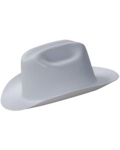 Jackson Safety Hard Hat - Western Outlaw Series - Full Brim Cowboy Hat - Gray