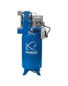 QAC271CS80VCB23 image(0) - Quincy Compressors 7.5 HP 80 Gallon Two-Stage Vertical 230V 1PH PRO Air Compressor - Model 471CS80VCB
