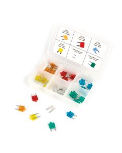 WLMW5377 image(1) - Wilmar Corp. / Performance Tool 30 Piece Mini Fuse Assortment w/LED