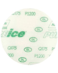 NOR88703 image(0) - Norton Pure Ice 88703 Q175 Series Non-Vacuum NorGrip Sanding Disc, 3 in, P1200 Grit, Aluminum Oxide
