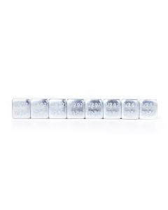 TMR7127-FET-18 image(2) - Tire Mechanic's Resource .50oz Silver Steel Adhesive Tape Wheel Weights with Easy Peel Tape. 144oz/Box, 288pcs