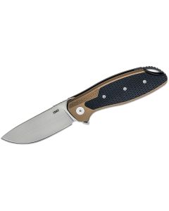 CRKK360GXP image(0) - CRKT (Columbia River Knife) Jake 12C27 Bead Blast Plain Blade Folding Knife with Liner Lock Aluminum w/G10 Inlay Handle - Green/Black