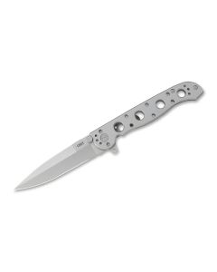 CRKM16-03SS image(0) - CRKT (Columbia River Knife) M16-03SS 12C27 Bead Blast Plain Blade Folding Knife with Frame Lock Stainless Steel Handle - Silver