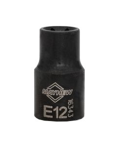 MAY16343 image(1) - Mayhew Mayhew E12 Inverted Torx&reg; Socket Bit, 3/8-Inch Drive