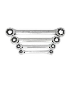 KDT9224D image(1) - GearWrench 4 Piece Double Box Ratcheting E-Torx Wrench Set