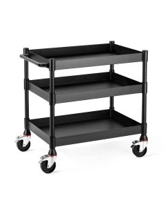 LUXUCMT011 image(0) - Luxor MightyHaul 24 Inch Heavy Duty 3 Shelf Utility Cart