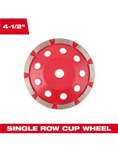 Milwaukee Tool 4 1/2 inch Single Row Diamond Cup Wheel