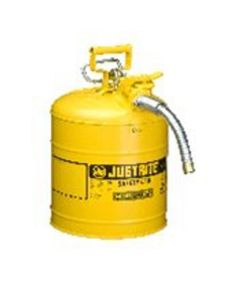 JUS7250220 image(1) - Justrite Mfg. Co. 5Gal/19L IIAF Yellow 5/8" Hose