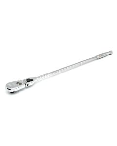 GearWrench 1/2 Inch Drive 90-Tooth Locking Flex Head Teardrop Ratchet 24 Inch