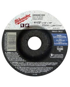 Milwaukee Tool 4-1/2" x .045" x 7/8" Cut-Off Wheel (Type 27)