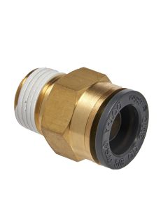 S.U.R.&R. STRAIGHT MALE CONNECTOR 5/8" TUBE X 1/2" NPT (2)
