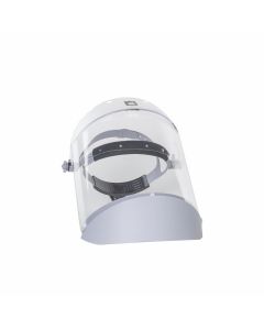 Oberon Face Shield with Ratcheting Headgear - Polycarbonate - Window: Clear - With Lower Crown