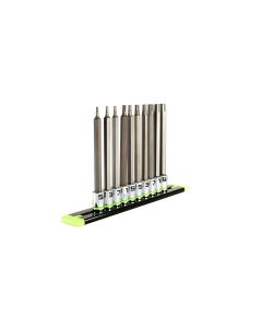 GETHAS10LS image(0) - Grip Edge Tools 10 Piece 1/4 Inch Drive Long SAE RPT Hex Driver Set