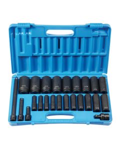 GRE1324D image(1) - Grey Pneumatic 1/2" Drive 24 Piece Deep Set
