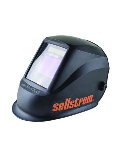 Sellstrom Welding Helmet - Auto Darkening -  Thermoplastic - 3.94-inch x 2.38-inch Viewing Area - Shade 4/9-13 Variable ADF - Ratcheting Headgear - Black - Premium Series