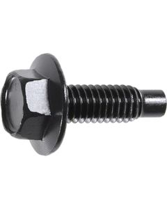 AUVECO 5711 Hex Washer Head Spin Lock Dog Point Body Bolt, 5/16 in - 18 TPI x 1 in L x 1/2 in Hex, Black Phosphate