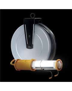 GEN3613-3500 image(0) - SafTlite by General Manufacturing Stubby II LED Without End Light 1000 Lumens on 40 Foot Auto Reel 18/2 SJTOWA Yellow Fix