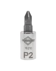 MAY16210 image(0) - Mayhew Mayhew No. 2 Phillips&reg; Short Insert Socket Bit, 1/4-Inch Drive