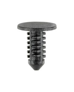 AUVECO 14021 Fascia Retainer, 7/16 in Dia Top Head, Nylon, Black