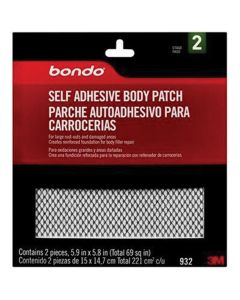 Dynatron Bondo 932 Self-Adhesive Body Patch, 5.9 x 5.8 in, Metal