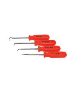 KTI70070 image(1) - K Tool International PICK SET 4 PC. NEON ORANGE